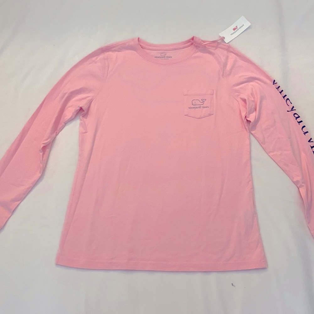 Pink Vineyard Vines Long sleeve t-shirt